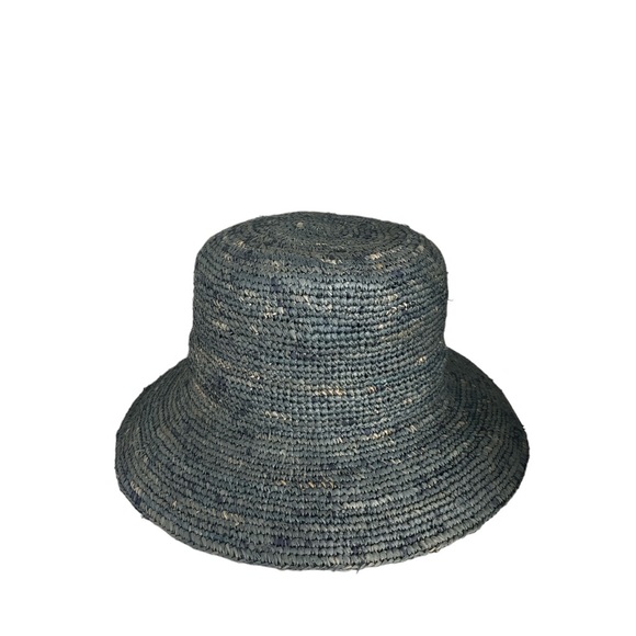 Crochet Raffia Bucket Hat - Picture 3 of 5
